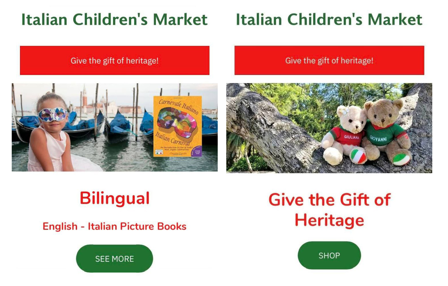 Italian Children's Market